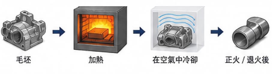 原材料の予備熱処理:正規化と焼鈍 原材料の予備熱処理:正規化と焼鈍
