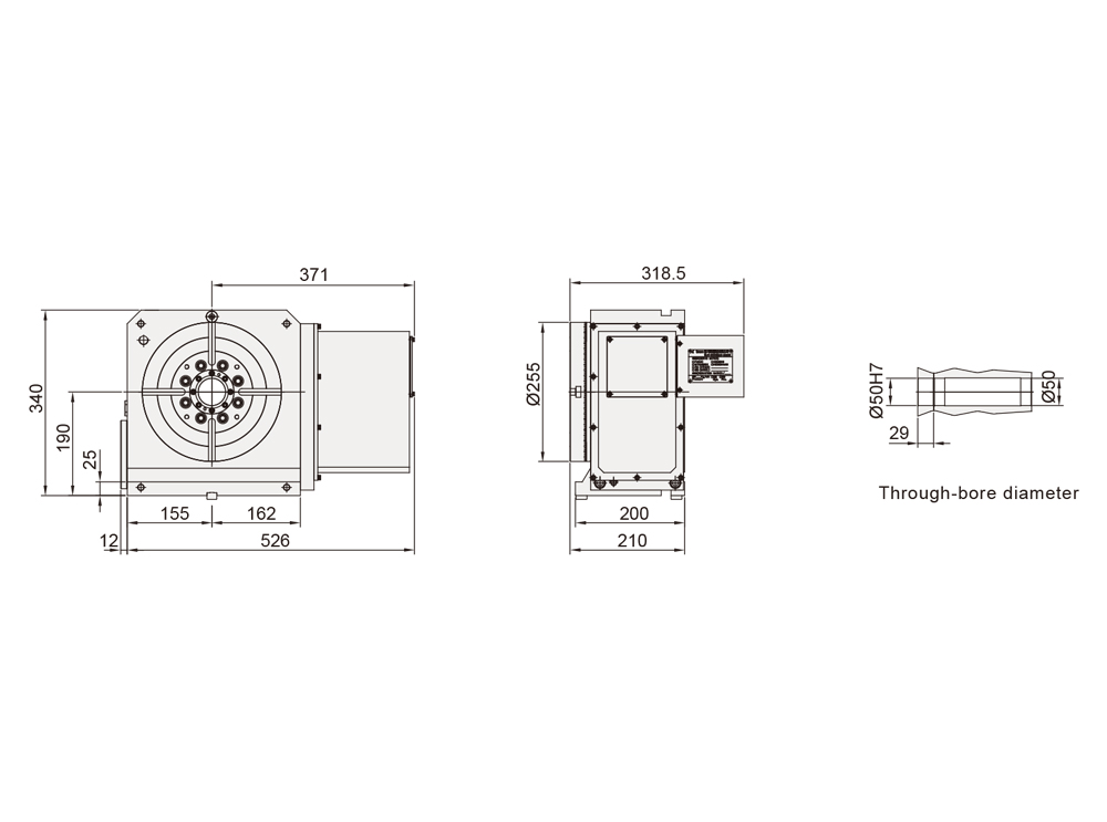 CNC Index Table ø255
