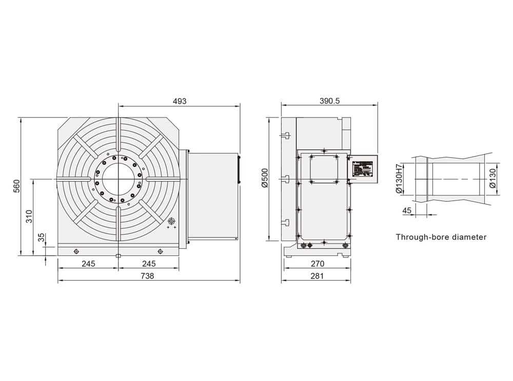 CNC Index Table ø500