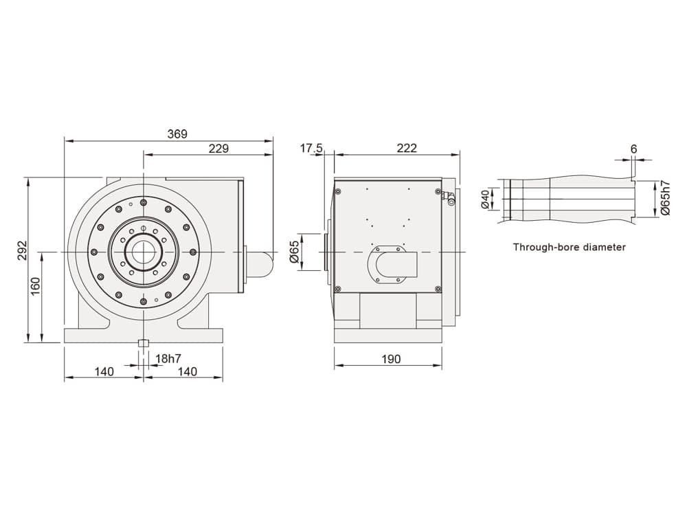 DDM Rotary Table ø255