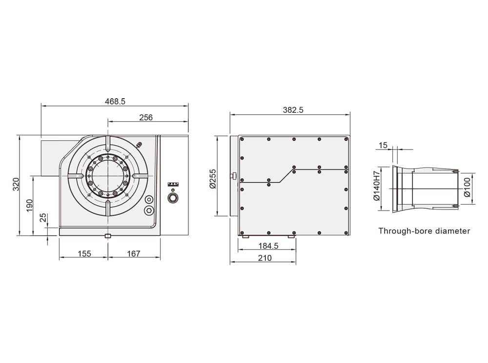 CNC Rotary Table ø255