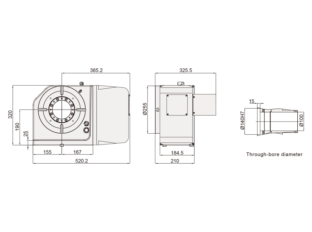 CNC Rotary Table ø255