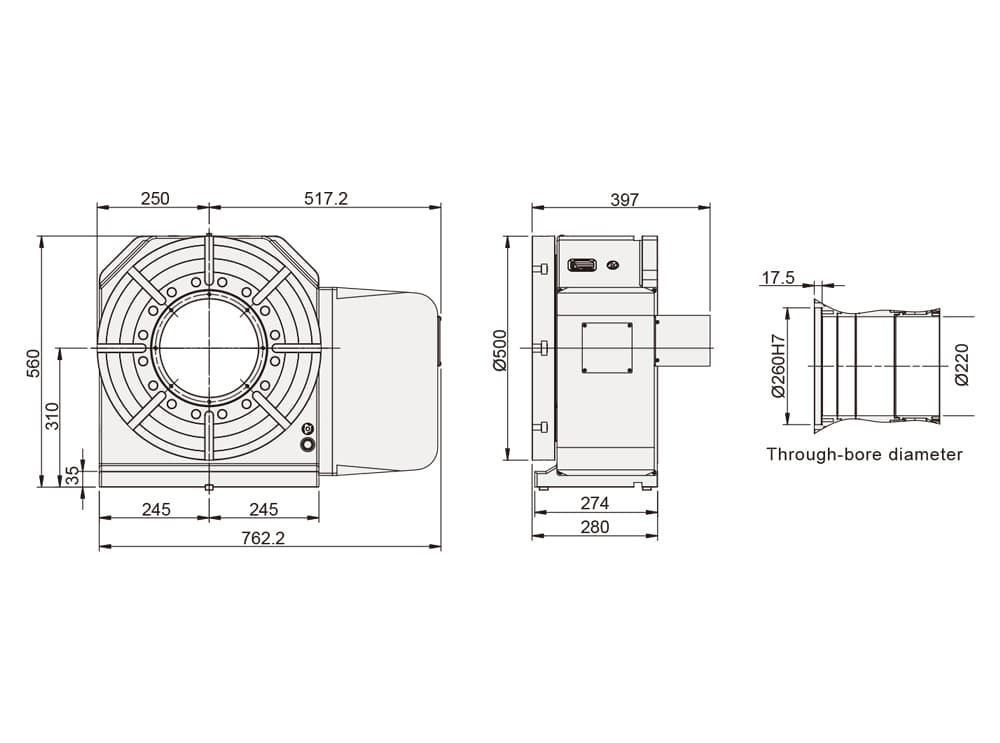 CNC Rotary Table ø500