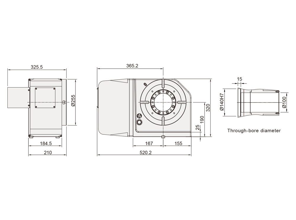 CNC Rotary Table ø255