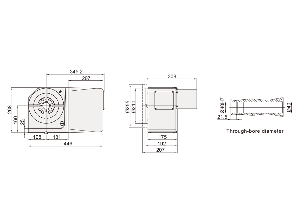 Roller Gear Cam Drive Rotary Table ø210