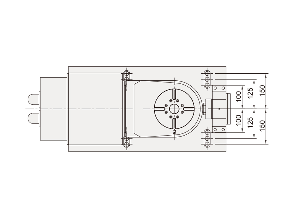 DDM Trunnion Tilting Rotary Table ø170
