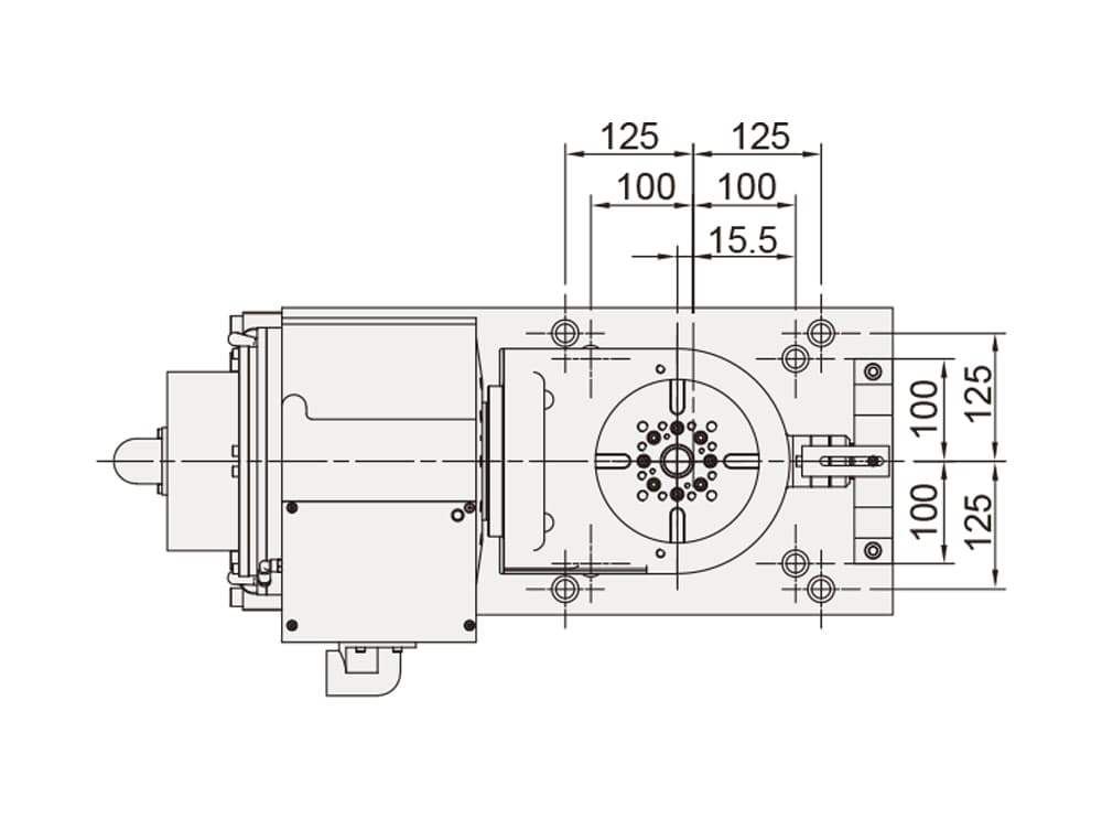 DDM Trunnion Tilting Rotary Table ø170