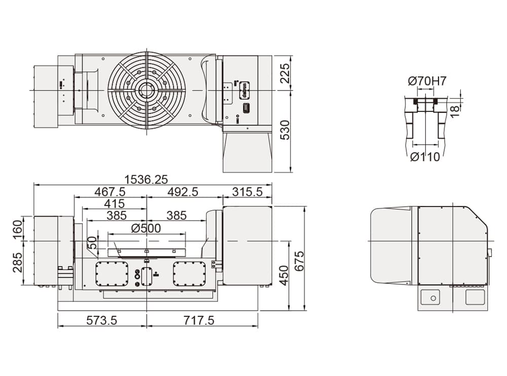 CNC Index Table ø500
