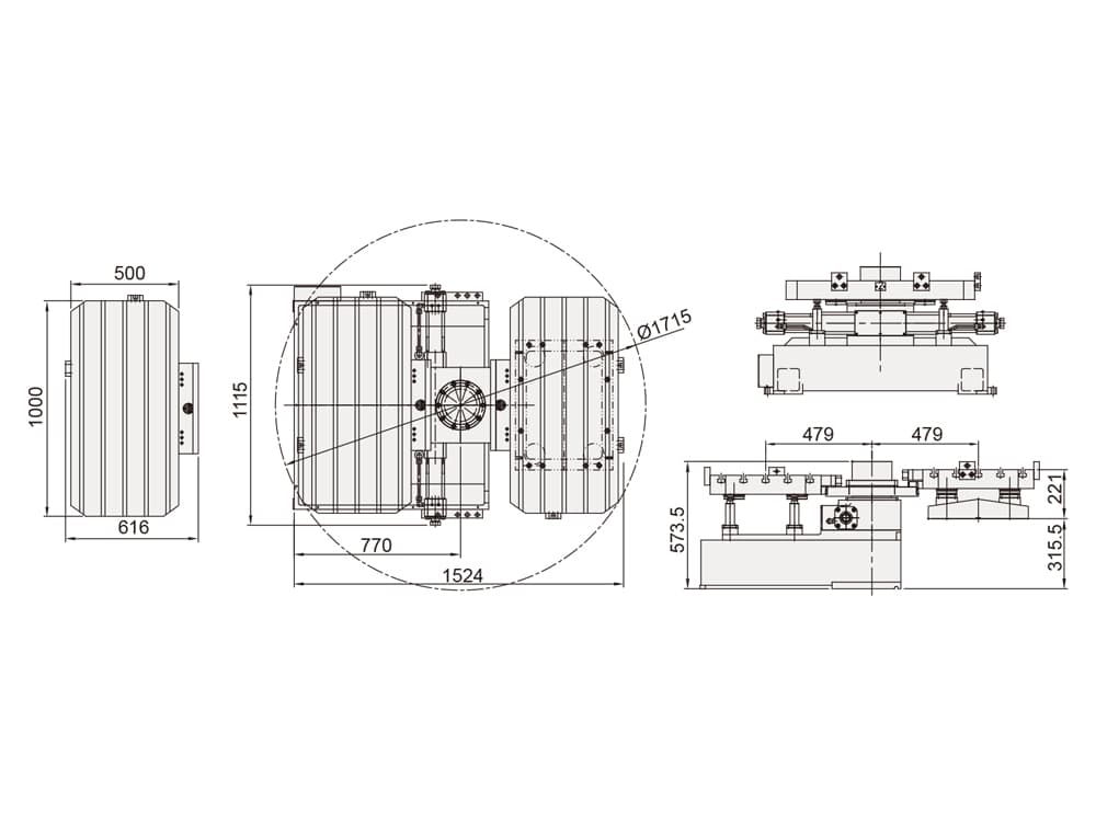 Automatic Pallet Change System ø1000