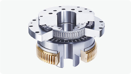 YRT bearing integrated in consolidated spindle with least separate elements & premium rigidity